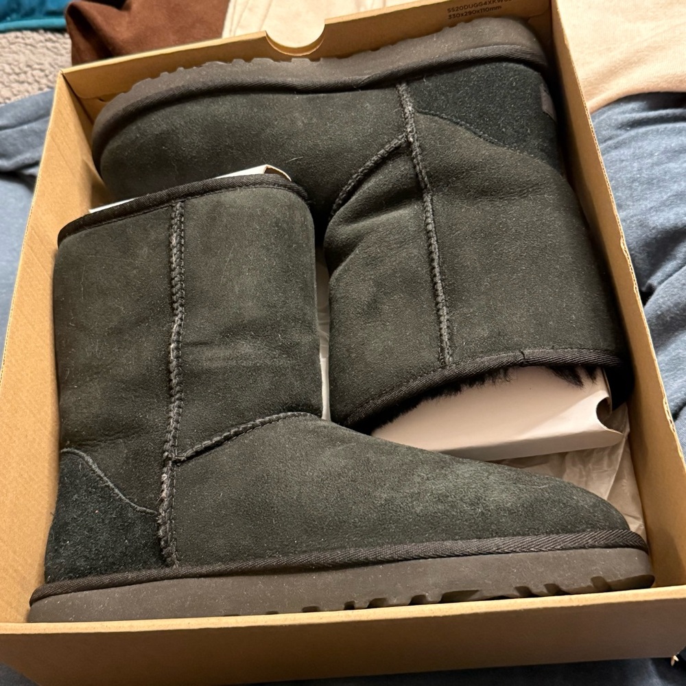 UGG Charcoal Suede Ankle Boots